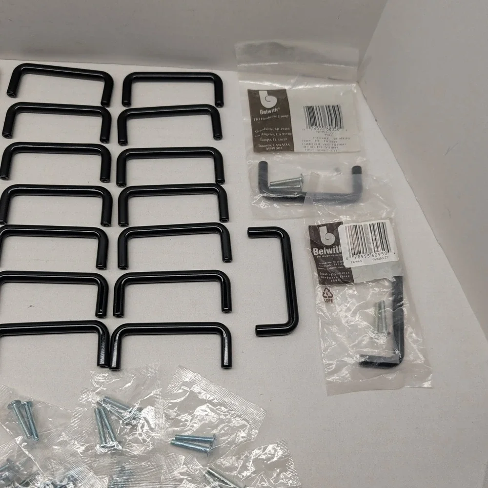 Lot of 33 Belwith Black Cabinet Drawer Pull Handle 3